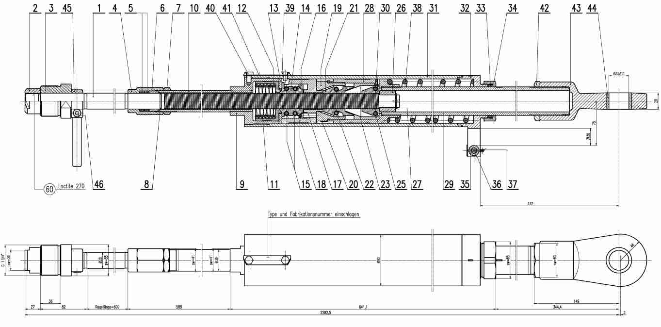 Bremsgestängesteller KG-M4 Km 103